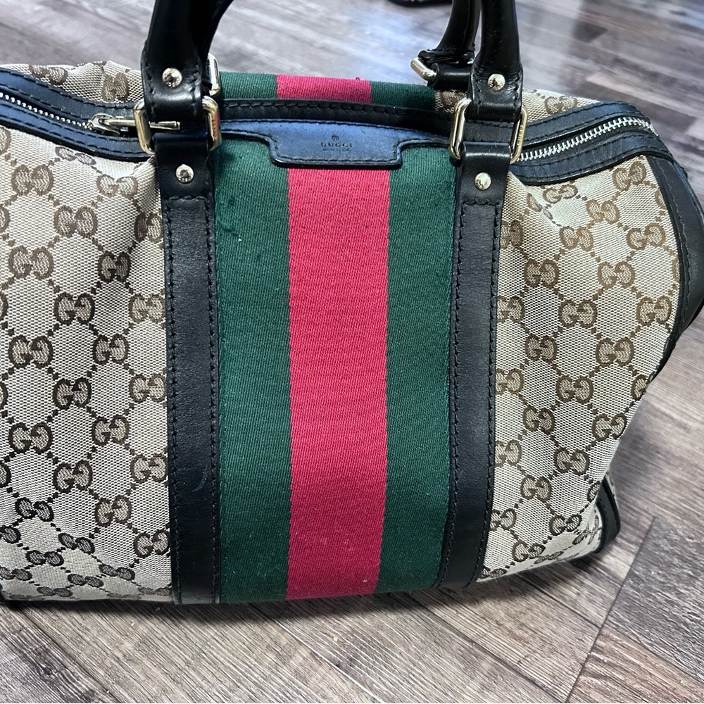 Vintage Gucci Boston Monogram Bag